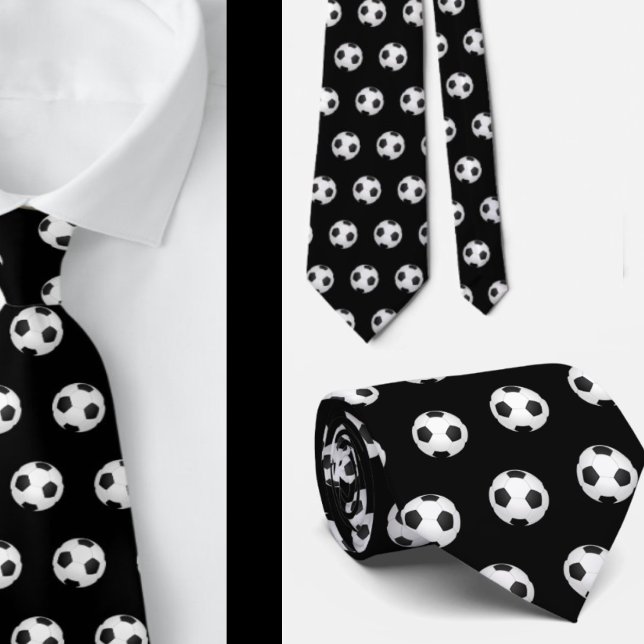 Cravate Soccer Ball Neck Tie - Casual Sports Necktie (Créateur téléchargé)