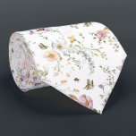 Cravate Soft Pastel Fleur sauvage Spring Meadow<br><div class="desc">Beau design d'inspiration boho avec des fleurs sauvages pastel pastel doux dans différentes nuances de bleu,  rose,  lavande,  jaune et vert.</div>