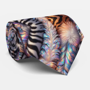 Cravate Soie fausse exotique Gentleman animal sauvage de