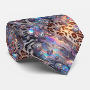 Cravate Soie fausse exotique Luxe Gentleman Animalier