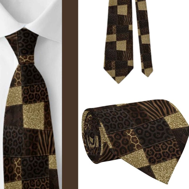 Cravate Soie fausse exotique | Luxe Gentleman Animalier (Créateur téléchargé)