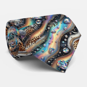 Cravate Soie fausse exotique Luxe Gentleman Animalier