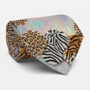 Cravate Soie fausse exotique Luxe Gentleman Animalier