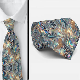 Cravate Soie fausse exotique Opale tendance de luxe Gent