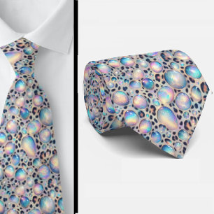 Cravate Soie fausse exotique Opale tendance de luxe Gent
