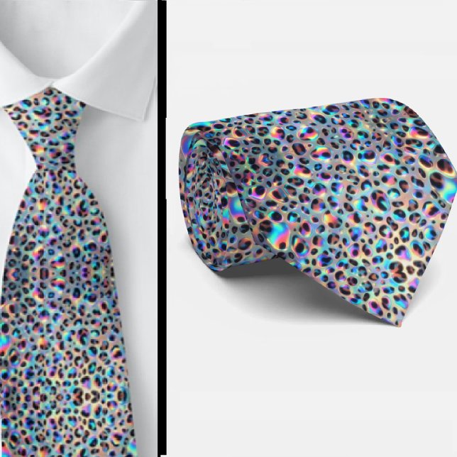 Cravate Soie fausse exotique | Opale tendance de luxe Gent (Créateur téléchargé)