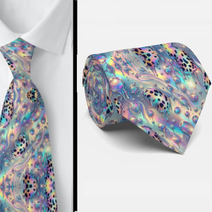 Cravate Soie fausse exotique   Opale tendance de luxe Gent