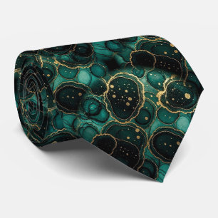 Cravate Soie Fausse Formel Gentleman Téflon Sarcelle + O