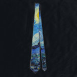 Cravate Soirée Van Gogh Starry. Impressionnisme art vintag<br><div class="desc">Van Gogh "La Nuit étoilée" cravate.</div>