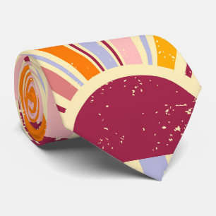 Cravate Soleil boho rétro