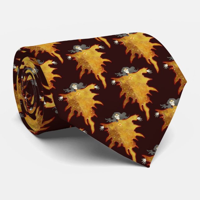 Cravate Solflare : Porte-parole de l'aube radiante (Roulé)