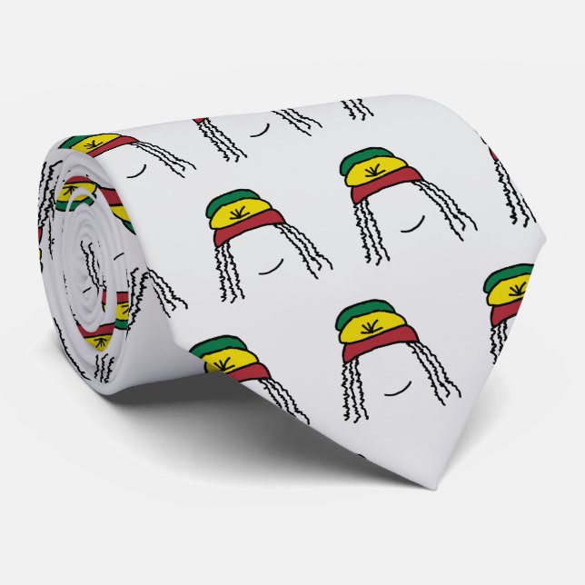 Cravate Sourire Rasta (Roulé)