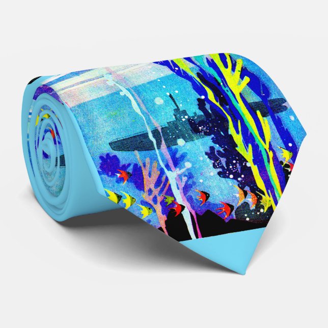 Cravate sous-marin fantôme dans les eaux tropicales imprim (Roulé)