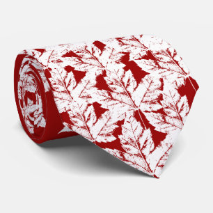 Cravate souvenir Canada Rouge Rétro Hiver Canada C