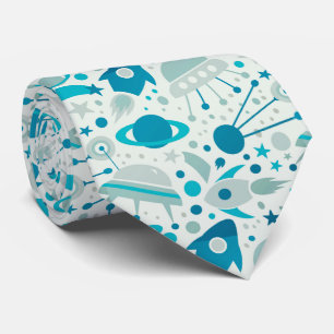 Cravate Space Rockets Planètes Geek