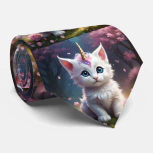 Cravate "Sparkle Paws : Le Kitten Licorne Enchanteur"