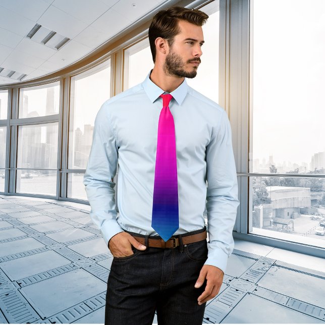 Cravate Spectre des couleurs horizontales - 4 (Spectrum of Horizontal Colors - 4 Neck Tie Necktie Neckwear sunset rainbow accessories formalwear)