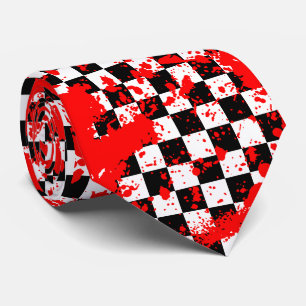 Cravate splatz. checkered