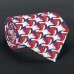 Cravate Sport Volleyball - Rouge, Blanc et Bleu<br><div class="desc">Volleyball Sport Cravate homme - Deux tirages latéraux. Doté d'un motif de volley-ball de sport rouge, bleu et blanc sur un arrière - plan blanc. Un grand cadeau pour un joueur de volley-ball, un ventilateur de volley-ball ou un entraîneur d'équipe de volley-ball, un design sportif amusant. Plus de couleurs sont...</div>