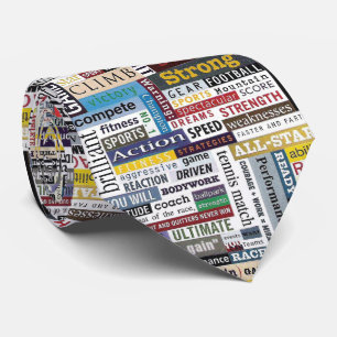 Cravate sportive colorée