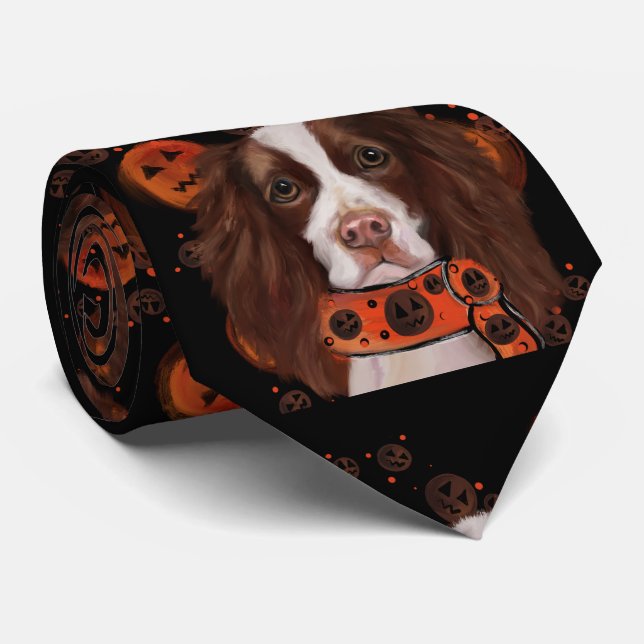 Cravate Springer Spaniel Anglais       (Roulé)