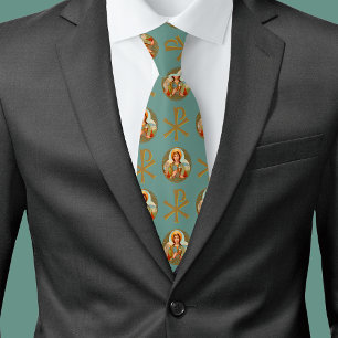 Cravate St. Barbara de Nicomedia (BK 001) et Chi Rho