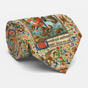 Cravate ST. MICHAEL ARCHANGEL ET DRAGON Miniature flamande