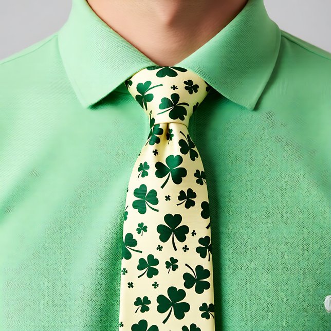 Cravate St. Patrick’s Day Luck Knots Necktie (St. Patrick’s Day Luck Knots Necktie)