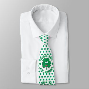 Cravate St. Patrick's Kiss Me Je suis Irish Polka Dot Neck