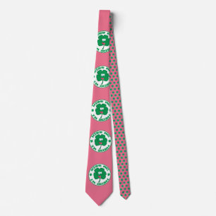 Cravate St. Patrick's Kiss Me Je suis Irish Polka Dot Neck