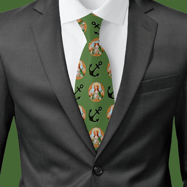 Cravate St. Philomena (BK 005) & Ancre de la foi (Créateur téléchargé)