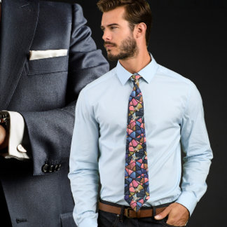 Cravate Stained glass with holy spirit dove Neck Tie