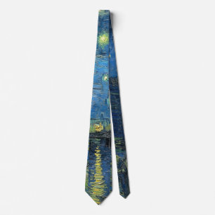 Cravate Starry Night over the Rhone par Van Gogh g