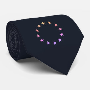 Cravate Stars - Europe - Europe - EU-flag - Schlips navy