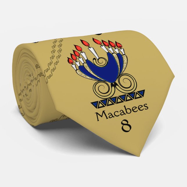 Cravate Statistiques du tableau de bord - Macabees-8 Grecs (Roulé)