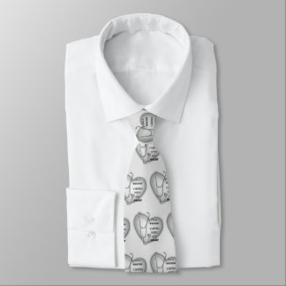 Cravate Stethoscope Coeur médecin