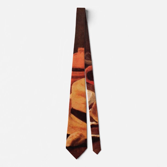 Cravate Still Life Casquette de paille jaune par Vincent v (Devant)