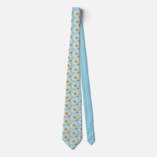 Cravate Stoa Blue Daisy Necktie