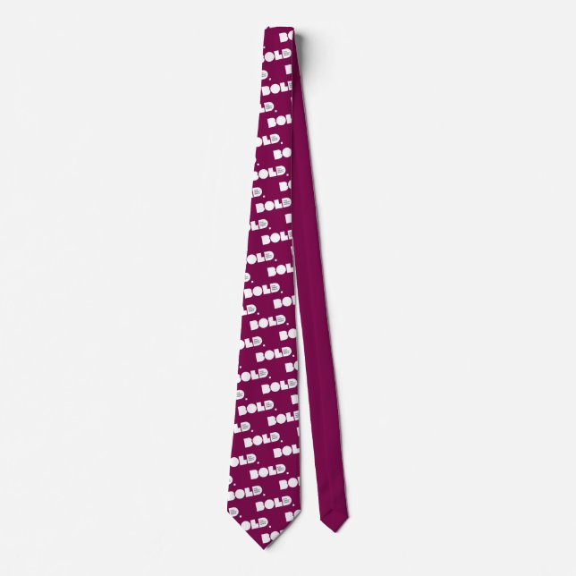 Cravate Stoa Bold Burgundy Necktie (Devant)