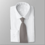 Cravate Stone Gray Hidden Initials Solid Color Neck Tie<br><div class="desc">Stone Gray Hidden Initials Solid Color. For weddings or everyday use, with initials hIdden on the back which you can easily personalise or delete if not required. Can be changed to any color of your choice via the Customize Further option, or please message me if you need help with this....</div>