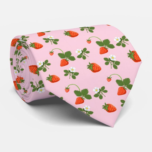 Cravate Strawberries (Roulé)
