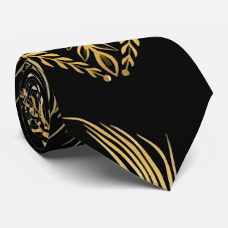 Cravate style ethnique paon plumes sans couture motif