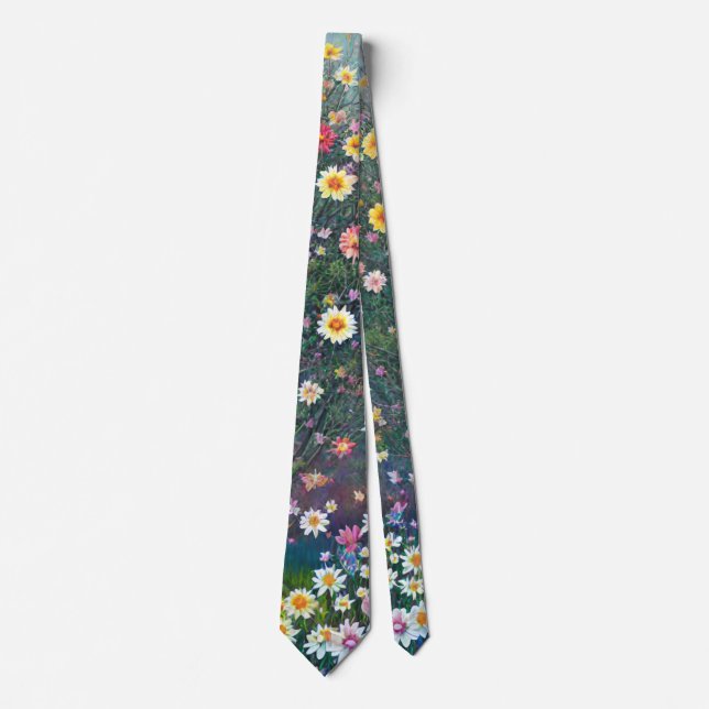 Cravate Style impressionniste Fleur sauvage Meadow (Devant)