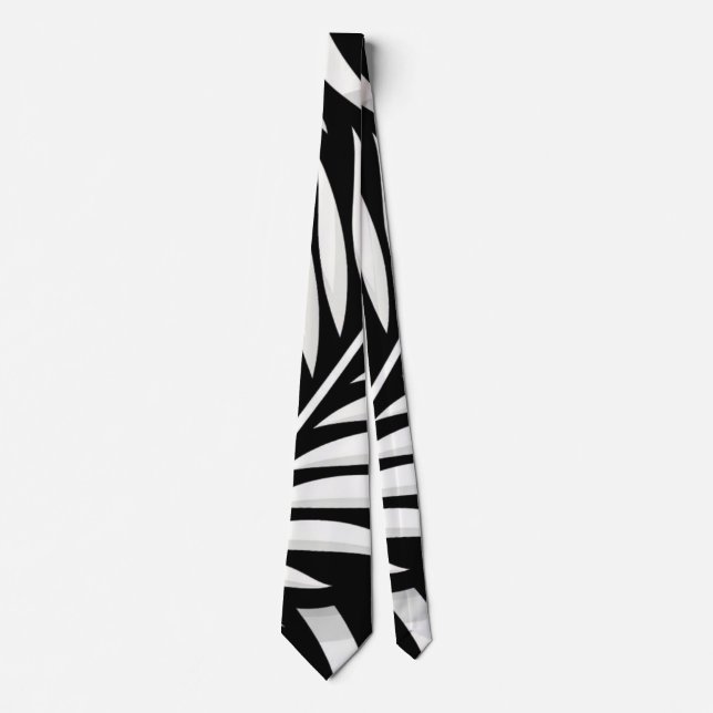 Cravate Style Leaf Zebra Stripes (Devant)