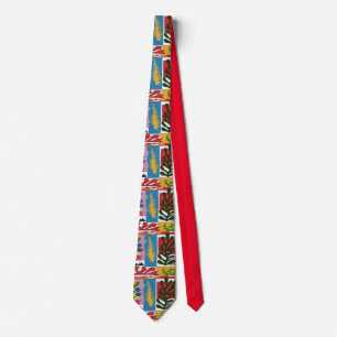 Cravate Style Matisse, Design Feuille