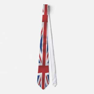 Cravate Style soie Union Jack British Flag