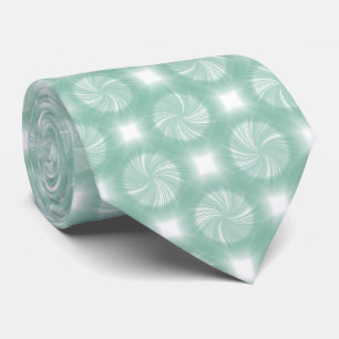 Cravate Style tendance Turquoise Pale Green Radiant Twirl
