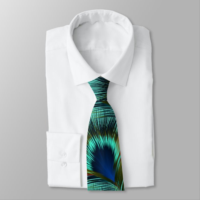 Cravate Stylet Peacock Feather Mens (Attaché)
