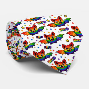 Cravate 🦇🌈 Sucrerie Chauve‑Souris Arc‑en‑Ciel Magnifique