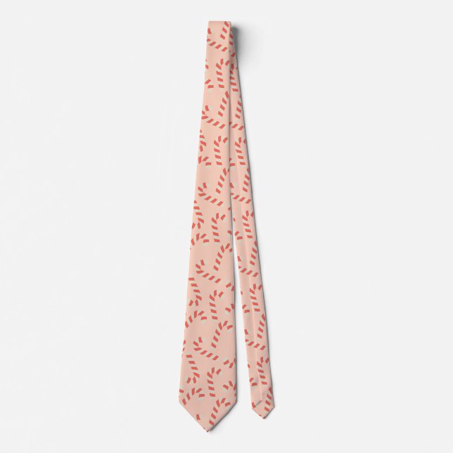 Cravate Sucres de canne de Noël roses Peachy (Devant)